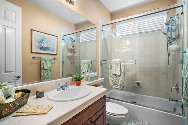 Bathroom, Glass Shower, Interior, Tile Countertops
