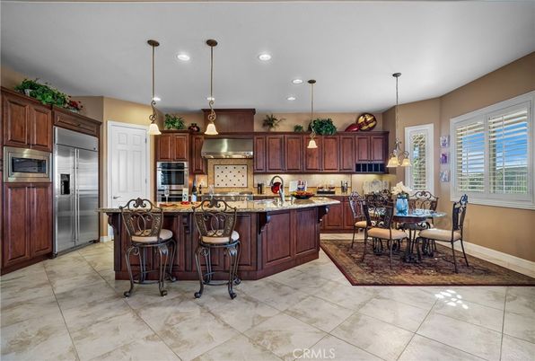 Dining room, Interior, Kitchen, Pendant Lights, Recessed Lighting, Stainless Steel Appliances