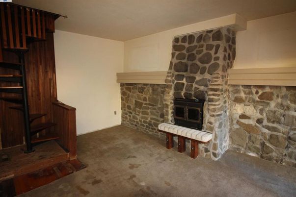 Fireplace, Interior, Stone Walls