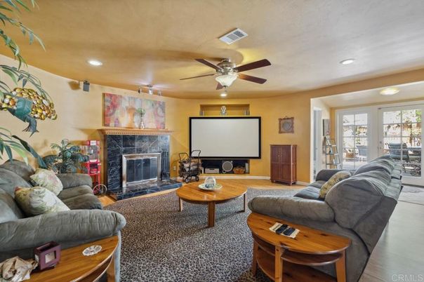Fireplace, Interior, Living room, Recessed Lighting