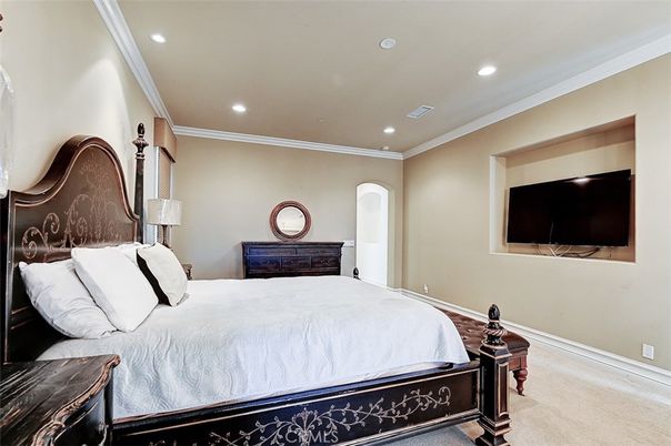 Bedroom, Interior, Recessed Lighting