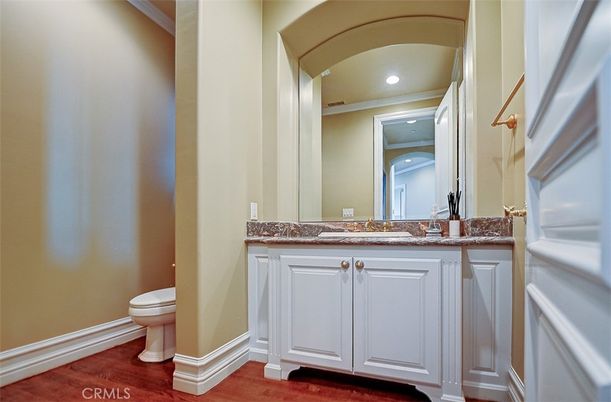 Bathroom, Interior, Recessed Lighting, Wood Texture Flooring