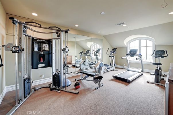 Fitness Equipment, Interior, Recessed Lighting