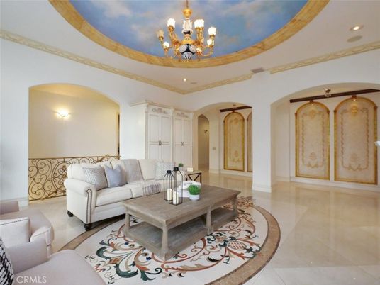 Chandelier, Interior, Living room, Recessed Lighting