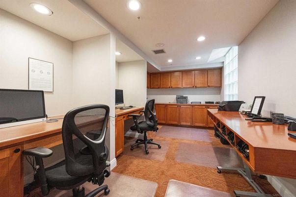 Home Office, Interior, Recessed Lighting