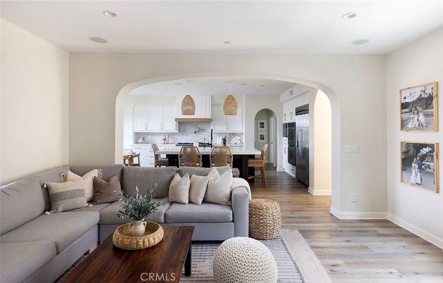 Dining room, Interior, Kitchen, Living room, Pendant Lights, Recessed Lighting, Wood Texture Flooring