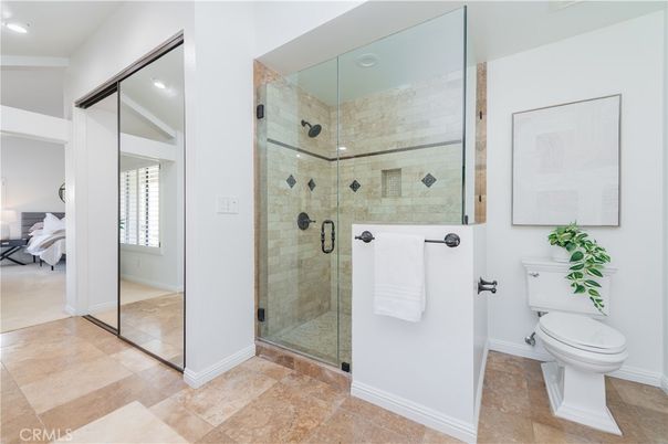 Bathroom, Bedroom, Glass Shower, Interior, Recessed Lighting