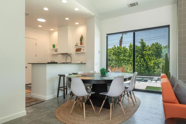 Dining room, Interior, Kitchen, Recessed Lighting