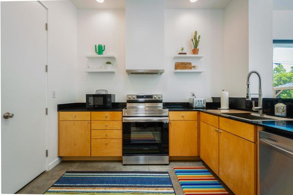 Interior, Kitchen, Recessed Lighting, Stainless Steel Appliances