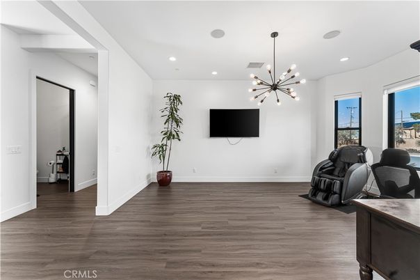 Interior, Pendant Lights, Recessed Lighting, Wood Texture Flooring