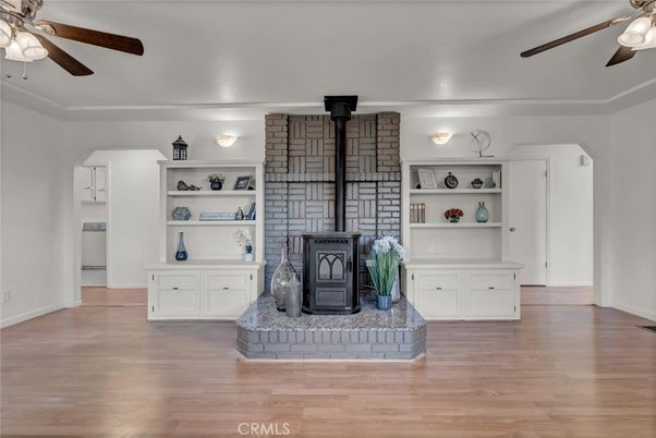 Fireplace, Interior, Stone Walls, Wood Texture Flooring