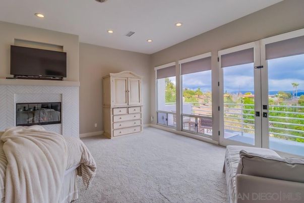Bedroom, Fireplace, Interior, Recessed Lighting