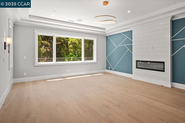 Bedroom, Interior, Pendant Lights, Recessed Lighting, Wood Texture Flooring