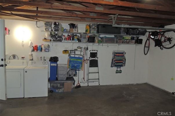 Garage, Interior, Utility Closets, Washer, Wooden Beams