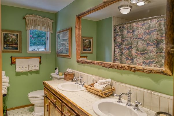 Bathroom, Dual Sink Vanities, Interior, Tile Countertops