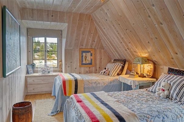 Bedroom, Interior, Wooden Ceilings, Wood Texture Flooring, Wooden Walls