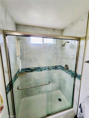 Bathroom, Glass Shower, Interior, Marble Walls
