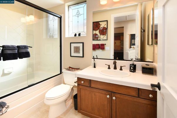 Bathroom, Glass Shower, Interior, Tile Countertops