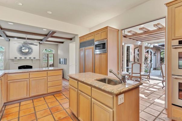 Interior, Kitchen, Recessed Lighting, Stainless Steel Appliances, Wooden Beams