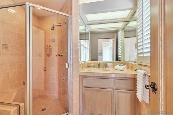 Bathroom, Glass Shower, Interior, Tile Countertops
