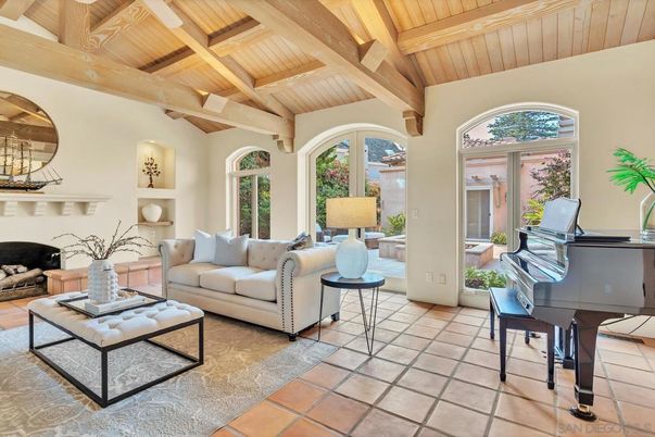 Fireplace, Interior, Living room, Piano, Wooden Beams, Wooden Ceilings