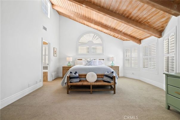 Bedroom, Interior, Wooden Beams, Wooden Ceilings