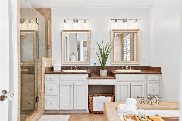 Bathroom, Dual Sink Vanities, Glass Shower, Interior