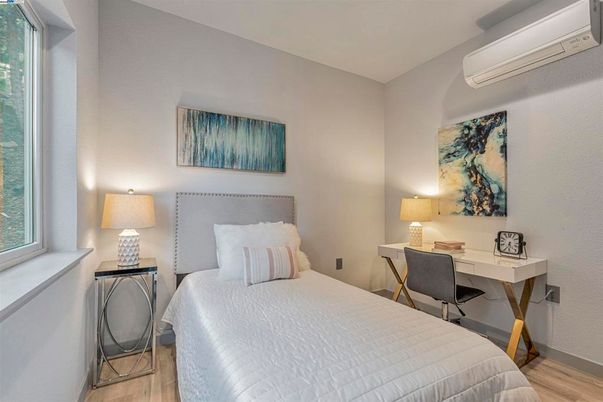 Bedroom, Home Office, Interior, Wood Texture Flooring