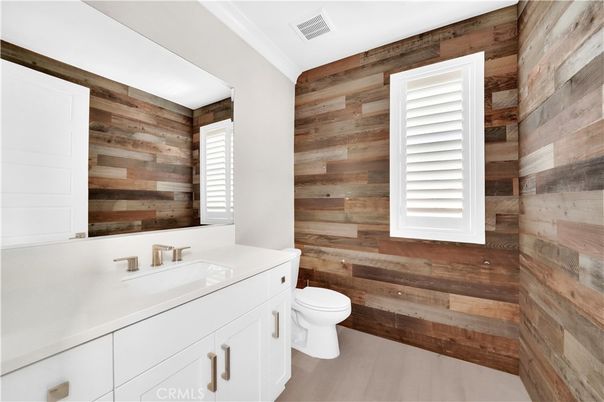 Bathroom, Interior, Wood Texture Flooring, Wooden Walls