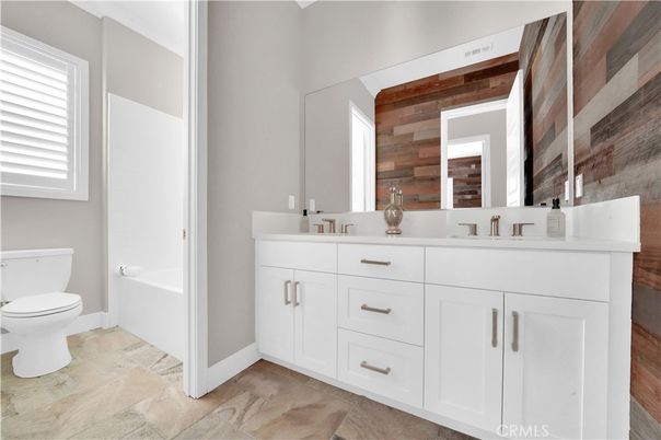 Bathroom, Dual Sink Vanities, Interior, Wooden Walls