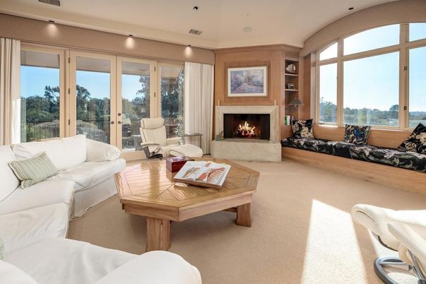 Fireplace, Interior, Living room, Recessed Lighting