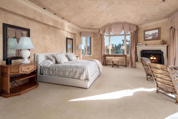 Bedroom, Fireplace, Interior, Recessed Lighting