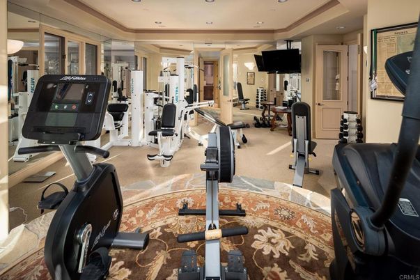 Fitness Equipment, Gym, Interior, Recessed Lighting