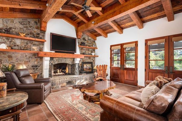 Fireplace, Interior, Living room, Stone Walls, Wooden Beams, Wooden Ceilings