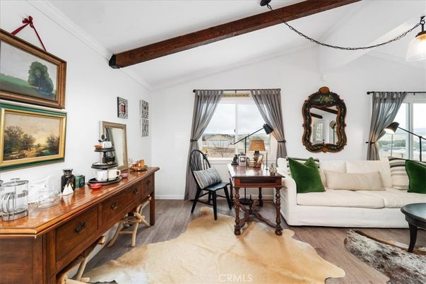 Home Office, Interior, Wooden Beams, Wood Texture Flooring
