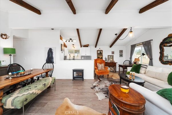 Dining room, Interior, Living room, Wooden Beams, Wood Texture Flooring