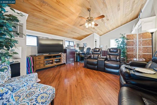 Home Theatre Room, Interior, Living room, Wooden Ceilings, Wood Texture Flooring