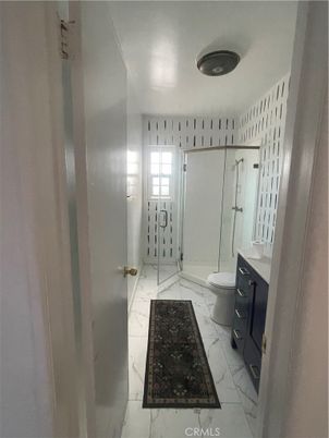 Bathroom, Glass Shower, Interior, Marble