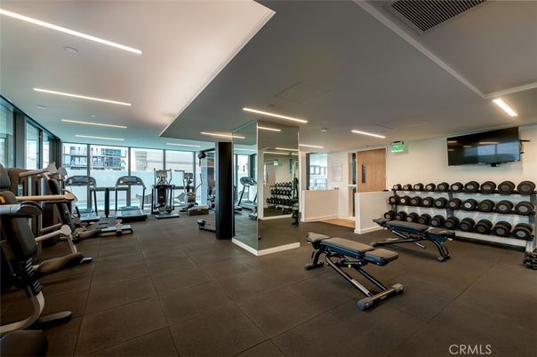 Fitness Equipment, Gym, Interior, Recessed Lighting