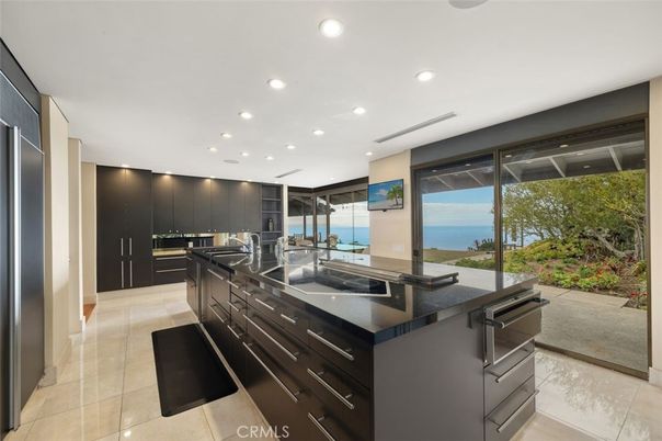 Interior, Kitchen, Recessed Lighting, Stainless Steel Appliances, Water