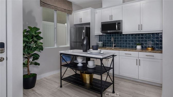 Interior, Kitchen, Wood Texture Flooring