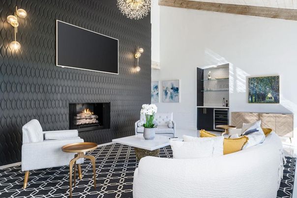 Fireplace, Interior, Living room