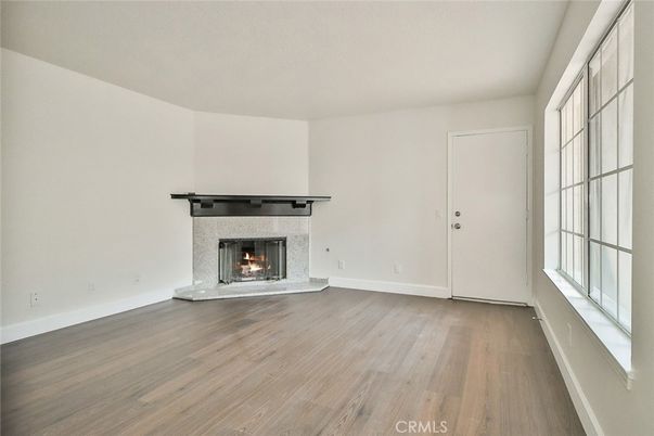 Empty room, Fireplace, Interior, Wood Texture Flooring