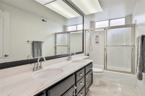 Bathroom, Dual Sink Vanities, Glass Shower, Interior