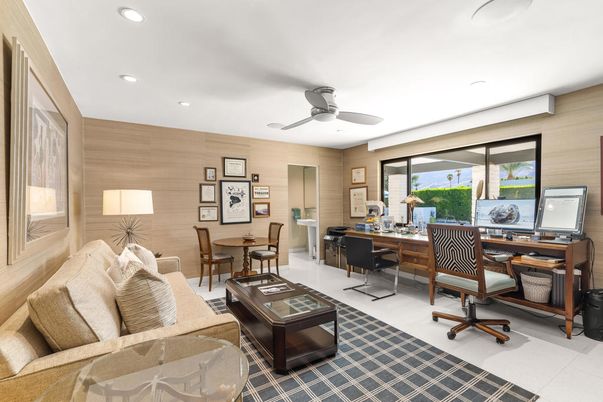 Home Office, Interior, Living room, Recessed Lighting, Wooden Walls