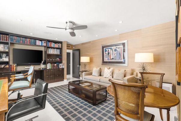 Interior, Living room, Recessed Lighting, Wooden Walls