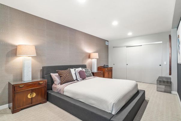Bedroom, Interior, Recessed Lighting