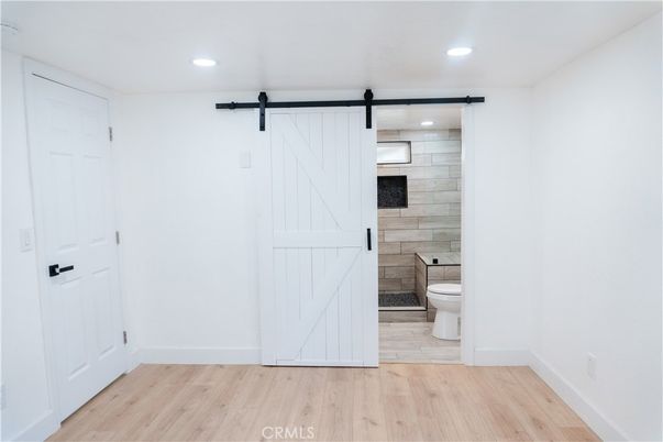 Bathroom, Interior, Recessed Lighting, Wood Texture Flooring