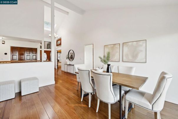 Dining room, Interior, Wood Texture Flooring
