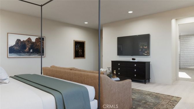 Bedroom, Interior, Recessed Lighting